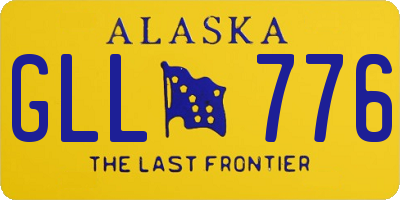 AK license plate GLL776