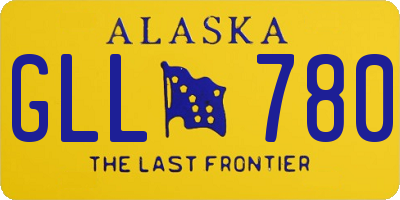 AK license plate GLL780