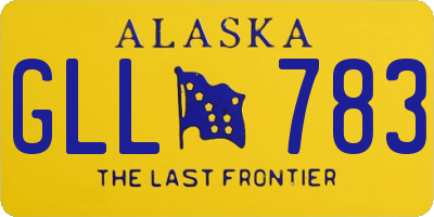 AK license plate GLL783
