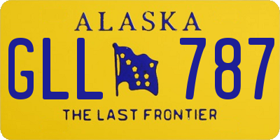 AK license plate GLL787
