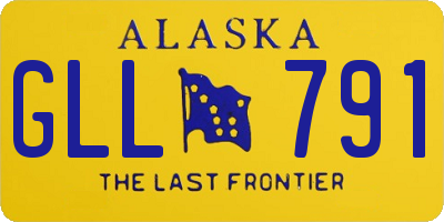 AK license plate GLL791