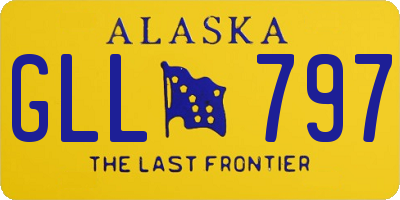 AK license plate GLL797