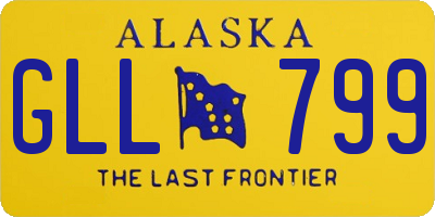 AK license plate GLL799