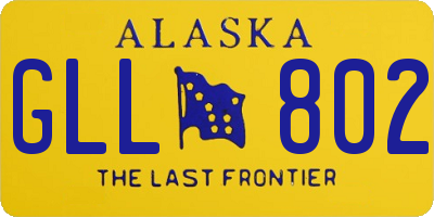 AK license plate GLL802