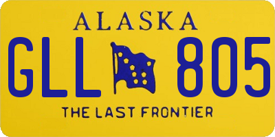 AK license plate GLL805