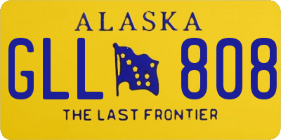 AK license plate GLL808