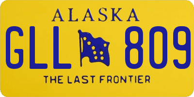AK license plate GLL809