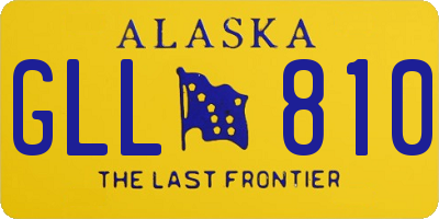 AK license plate GLL810