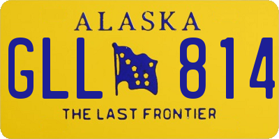 AK license plate GLL814