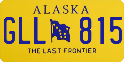 AK license plate GLL815