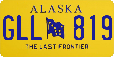AK license plate GLL819