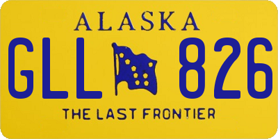 AK license plate GLL826
