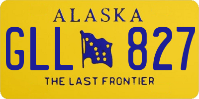 AK license plate GLL827
