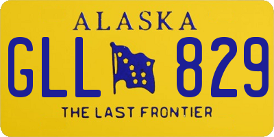 AK license plate GLL829