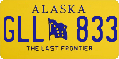 AK license plate GLL833