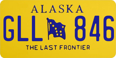 AK license plate GLL846