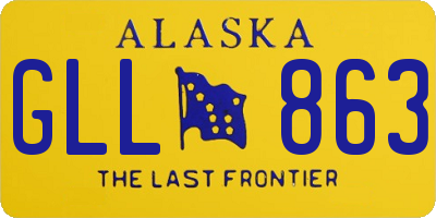 AK license plate GLL863