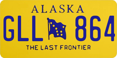 AK license plate GLL864