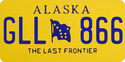 AK license plate GLL866
