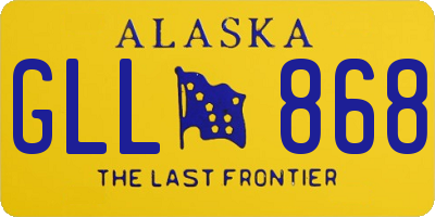 AK license plate GLL868