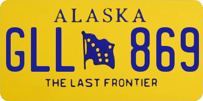 AK license plate GLL869