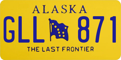 AK license plate GLL871