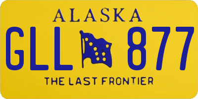 AK license plate GLL877
