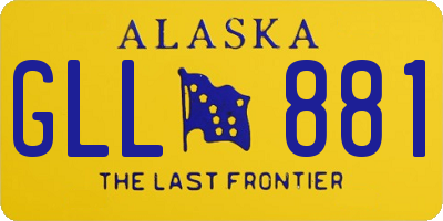 AK license plate GLL881