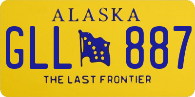 AK license plate GLL887