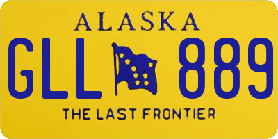 AK license plate GLL889