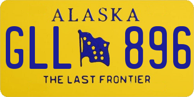 AK license plate GLL896