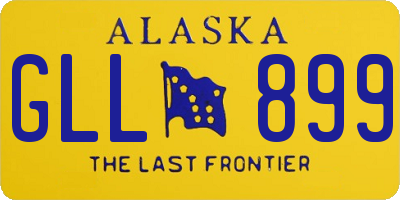 AK license plate GLL899