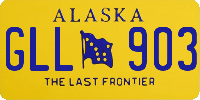 AK license plate GLL903