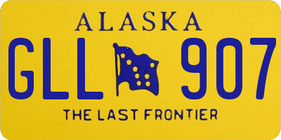 AK license plate GLL907