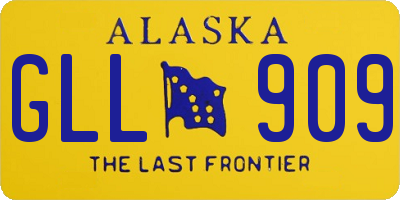 AK license plate GLL909