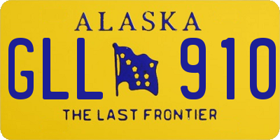 AK license plate GLL910