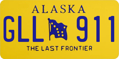 AK license plate GLL911