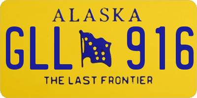 AK license plate GLL916