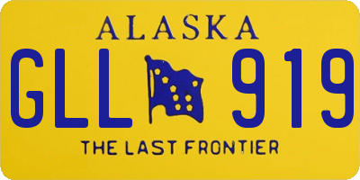 AK license plate GLL919