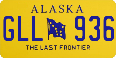 AK license plate GLL936