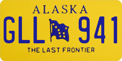 AK license plate GLL941