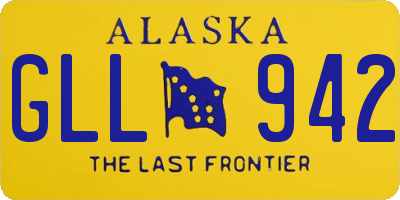 AK license plate GLL942