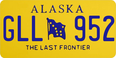 AK license plate GLL952