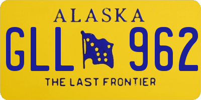 AK license plate GLL962