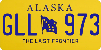 AK license plate GLL973
