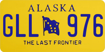 AK license plate GLL976