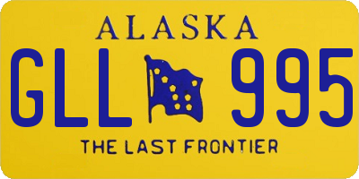 AK license plate GLL995