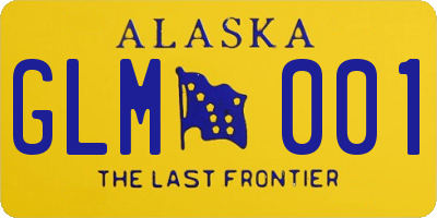 AK license plate GLM001