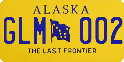 AK license plate GLM002