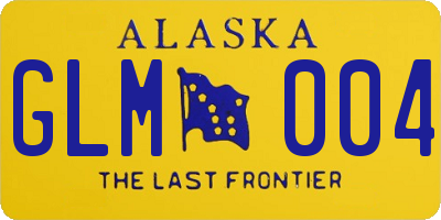 AK license plate GLM004